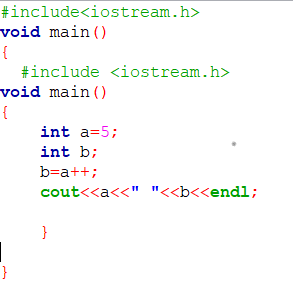 example 1 operators in c++