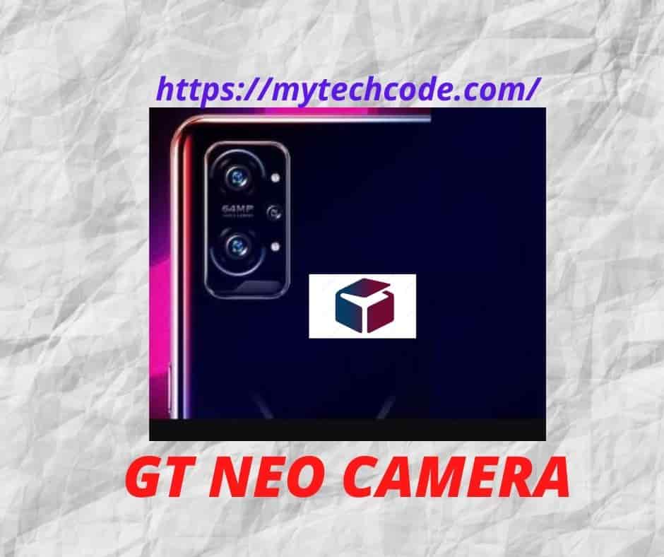Realme GT Neo Gaming camera
